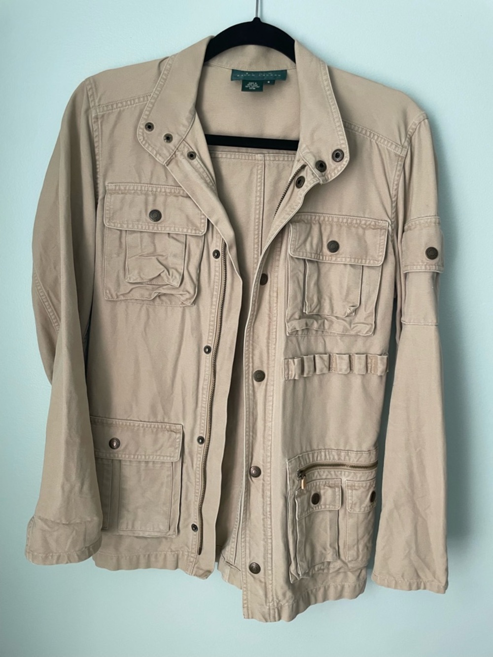 Ralph Lauren women’s Lightweight Beige Field Jacket - Casual Utility Coat size S